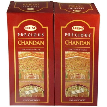 Hem Precious Chandan Agarbatti Pack of 12 Incense Sticks Boxes, 20gms Each, Traditionally Handrolled In India Aeromatic Natural Fragrance Perfect for Prayers.., By Visit the HEM Store