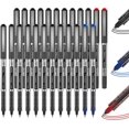 thumbnail image 1 of Xianyou-Stylos à Bille Roulante, Lot de 25 (21 Noirs 2 Bleus 2 Rouges) Stylos à Bille à Pointe Fine, Stylos à Encre Liquide 0.5mm pour Écrire Journaliser Prendre des Notes École Bureau, 1 of 4