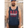 thumbnail image 4 of RED Friday Until They All Come Home Tank Top Remember Everyone Deployed US Military Day American Patriot Men's Top, 4 of 7