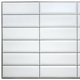 thumbnail image 1 of Dundee Deco Panneau Mural 3D en Faux PVC Blanc Gris, 3,1 Pi X 1,6 Pi, Décoration Intérieure pour Application Commerciale et Résidentielle, 4,9 Pi2 Chacun, 1 of 5