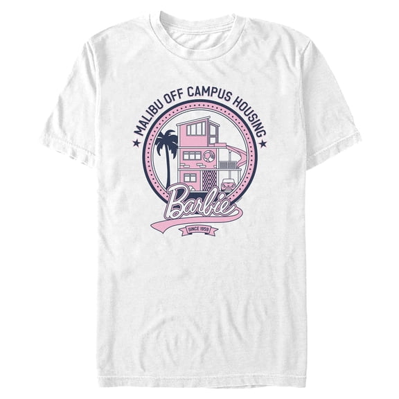 Mens Barbie Malibu Off Campus Housing T Shirt