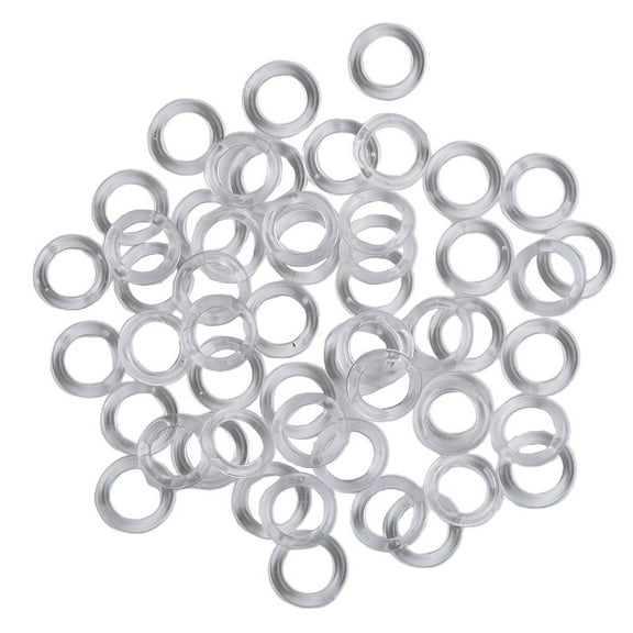 Yannee 11mm Clear Plastic Roman Blind Curtain Rings Vertical Blinds Curtain Parts