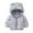 Grey, variant on Mercatoo Girls Down Jacket Size 8 Hooded Girls Boys Baby Winter Warm Toddler Outerwear Coat Cartoon Jacket Windproof
