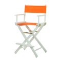thumbnail image 1 of Casual Home 24"" Director'S Chair White Frame With Tangerine Canvas Counter Height, 1 of 5