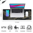 thumbnail image 2 of XL Gaming Mouse Pad - Durable Non-Slip Rubber Base Desk Mat: Waterproof with Stitched Edges, Perfect for Computer Keyboard and Mouse, 31.5x11.8inch, Black, 2 of 7