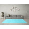 thumbnail image 3 of Ahgly Company Indoor Rectangle Oriental Light Blue Industrial Area Rugs, 4' x 6', 3 of 4