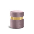 thumbnail image 3 of Top Sun USA Round Shape Velvet Foot Stool Ottoman, 3 of 3