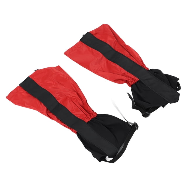 Polainas impermeables Bling Bling paquete de 1 polainas para piernas polainas para botas polainas para senderismo Rojo