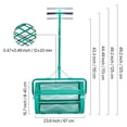 thumbnail image 5 of 24 Inch Compost Spreader Peat Moss Roller with Push and Tow Handle, 2.66 Cu Ft Capacity, 4 Height Adjustable Powder Coated Steel Lawn Spreader for Seed Fertilizer Compost Garden Farm, 5 of 8