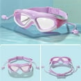 thumbnail image 4 of CxhicLuv Kids' Large-Frame Goggles, 5.5×2×1.2 Inch, Clear-Vision, Waterproof, Soft, Perfect for Beach Trips, Pools, Plastic & Adjustable Strap, Suitable for Kids Aged 6-14, Swimmers, 4 of 6