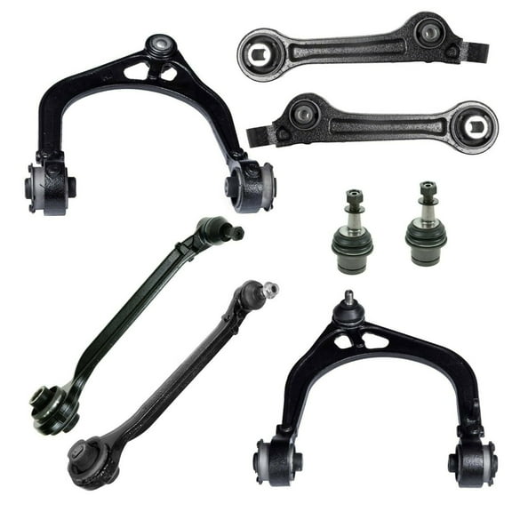 8 Pcs Complete Steering Suspension Kit Charger Front Lower & Upper Control Arm, Lower Ball Joints (Adjustable) Only RWD Fits select: 2012-2015 DODGE CHARGER, 2014 CHRYSLER 300C