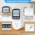thumbnail image 4 of Enchufe medidor de energía doméstico, monitor de energía, uso de electricidad, 4 of 7
