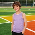 thumbnail image 7 of Ceisia Kids' Basketball Jersey Tank Top Assorted Colors for Sports and Casual Wear Purple 12-13Years Gifts for Father, 7 of 7