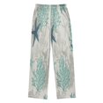 thumbnail image 2 of Boy's Pajama Pants Boys' Long Sleep Pants Children's Pajama Pants Loose Fitting Pajama Pants are Convenient to Put on and Take off S Beautiful Green Starfish, 2 of 9