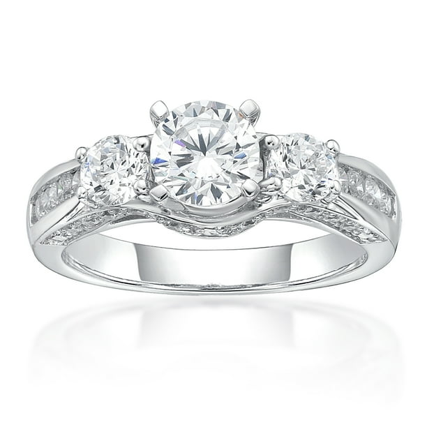 Sterling Silver Round Simulated Diamonds With Channel Set Stones Ring Walmart Com Sterling Silver Round Simulated Diamonds With Channel Set Stones Ring Walmart Com