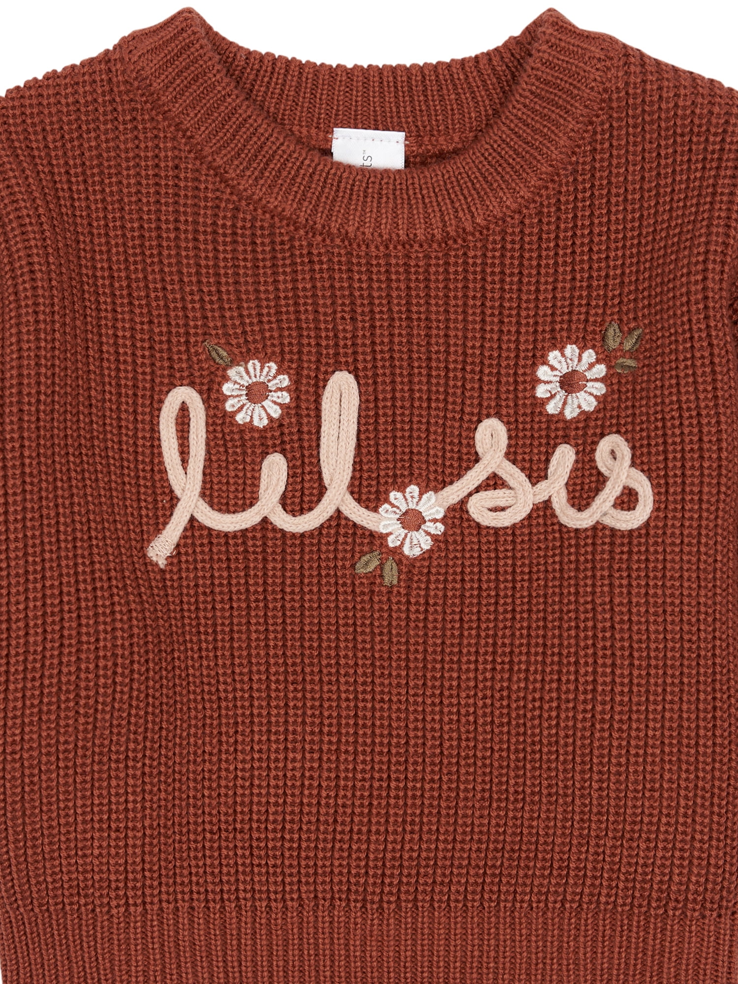 Modern Moments By Gerber Baby Girl Matching Sister Sweater, Sizes 0/3M-18M
