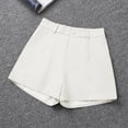 thumbnail image 5 of YTCAMLO Bermuda Shorts for Women Summer Trendy Flat Front Dress Shorts with Pockets Lightweight Knee Length Wide Leg Shorts, 5 of 6