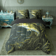 thumbnail image 2 of Manfei Bass Big Fish 7pcs Bedding Comforter Set,Fishing And Hunting Queen Bedding Sets,Underwater Animals Theme Queen Sheet Sets For Teens Boys,Breathable Home Decor Reversible, 2 of 8
