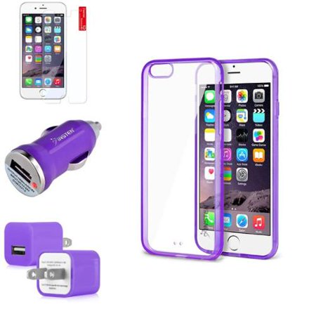 for iphone holder otterbox car 4 with Back Case Car iPhone Clear 4.7 Travel Charger LCD 6S Hard 6 Guard For