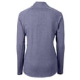 thumbnail image 3 of Women's Cutter & Buck  Heather Navy Boston Red Sox Throwback Adapt Eco Knit Hybrid Recycled Full-Zip Jacket, 3 of 3