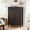 Black, variant on Finmind 5-Tier Shoe Cabinet with Drawer, Freestanding Wooden Shoe Cabinet with Louvered Doors and Adjustable Shelves, Brown