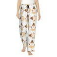 thumbnail image 1 of Fotbe Cute Bee Gnome Pantalones de Pijama para Mujer, Pantalones de Dormir, Pantalones Pj con Cordón y Bolsillos-Small, 1 of 6