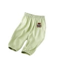 thumbnail image 2 of qolati Baby Boys Girls Harem Pants Soft Cotton Pants Toddler Casual Elastic Waist Long Bloomers Ankle Length Joggers Trousers Green 12 Months, 2 of 3