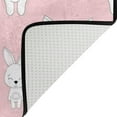 thumbnail image 4 of Dreamtimes Lightweight Soft Area Rugs 31x20 Inch, Cute Rabbits Pattern Floor Mat Doormat for for Rooms Entrance Hardwood Floor Living Room 2'7" x 1'8"） Nursery Rugs, 4 of 6