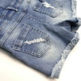 thumbnail image 4 of KIDSCOOL SPACE Baby Girls Denim Shorts,Toddler Little Boys Ripped Soft Jeans Summer Shortalls,Blue,3-4 Years, 4 of 7