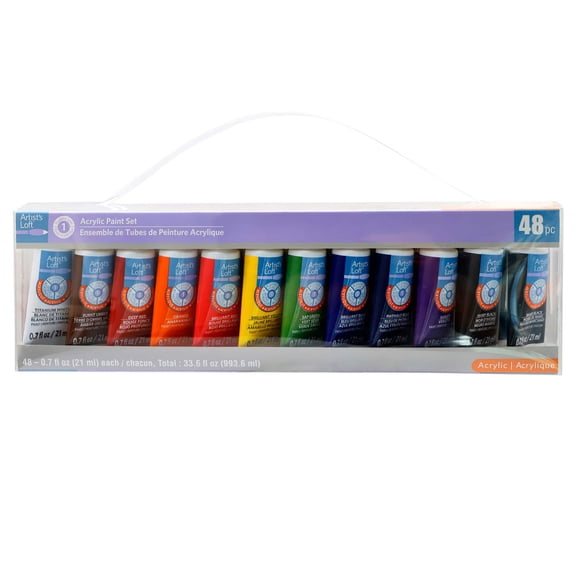 8 Packs: 48 ct. (384 total) Acrylic Paint Set by Artist's Loft
