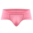 thumbnail image 2 of Pounoo New Men's Underwear On Clearance Ice Silk Thin Style Traceless Boxers Business Breathable Men's Summer Comfortable Boxers Lightweight Mens Boxers Pink, 2 of 3
