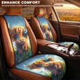 thumbnail image 3 of COEQINE Front Car Seat Cover 2 Pack Quilted Non-Slip Bucket Seat Cover for Women Men, Easy Clean Pet Car Seat Protector, Auto Interior Decoration, Cute Highland Cow, 3 of 7