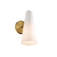 thumbnail image 3 of Sconce Wall Lamp Light Fixture, White Gold, Glass, Living Kitchen Cafe Bistro Hospitality Restaurant, Modern Contemporary HB33883, 3 of 8