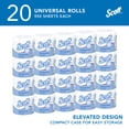 thumbnail image 2 of Scott Professional Standard Roll Toilet Paper, Bulk (13607), 2-Ply, Elevated Design, White, Individually Wrapped, Compact for Easy Storage (20 Rolls of 550 Sheets, 11,000 Sheet Total), 2 of 11