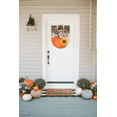 thumbnail image 2 of Front Door Porch Decorations Hello Fall Door Hanging Sign 11 inch Wooden Wall Sign, Rustic Holiday Wreath Decor for Front Door Porch Home Window Wall Farmhouse Decorations, 2 of 6