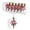 B, variant on Cadancy Christmas Ornaments Tree Hanging Stars Baubles Holiday Decoration Shatterproof Balls Pendant Festive Party Supplies Seasonal Home Indoor Mantel Fireplace Window Decor