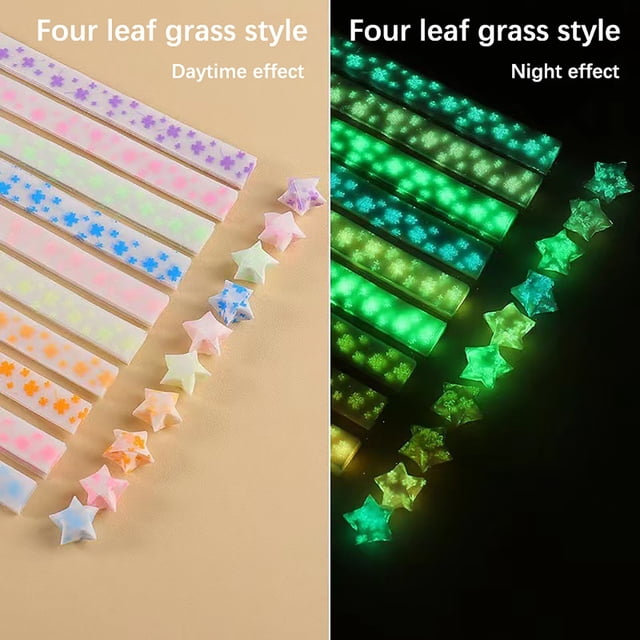 Luminous Star Paper Strips Color Star Paper Strip Paper Decoration Paper Strips DIY Hand Art Crafts