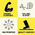 thumbnail image 5 of Poly Bag Sealing Tape 3/8 in x 180 Yards 24 Rolls 2.3 Mil Thick Color Yellow, 5 of 7