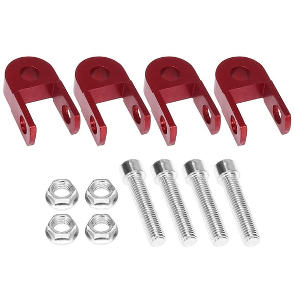 2 Pair 3cm Shock Absorber Height Extender Universal for Motorcycle Suspension Red