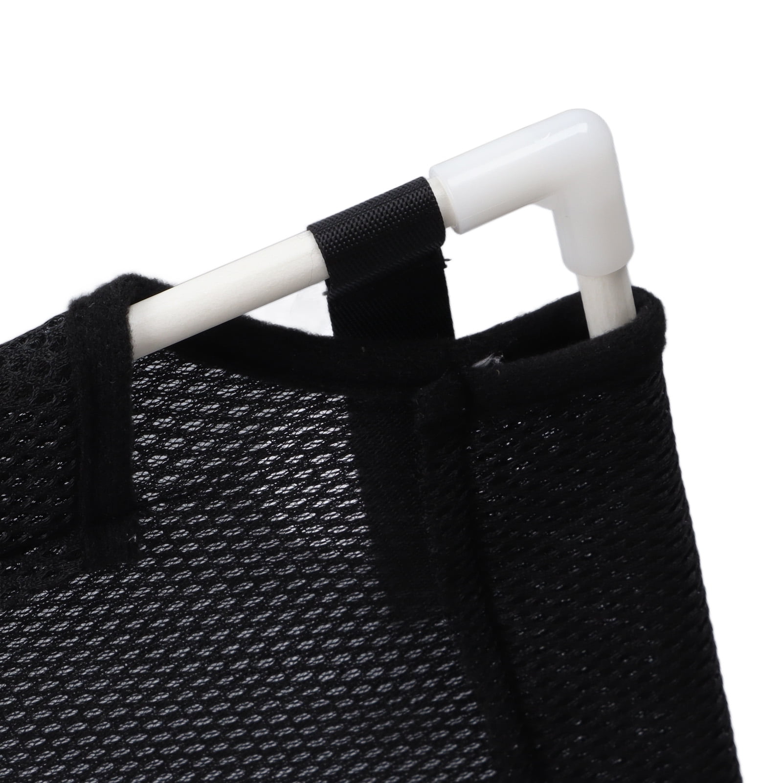 Yajisi Cat Window Hammock Breathable Mesh Window Mounted Perch Bed with Heavy Duty Suction Cups for Resting and Sunbathing Black Single Layer (19.29 inches / 49.0 cm)
