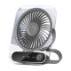 thumbnail image 2 of Ventilador portátil de pared o de pie, recargable por USB, con múltiples velocidades, ideal para viajes, hogar, oficina y dormitorio., 2 of 7