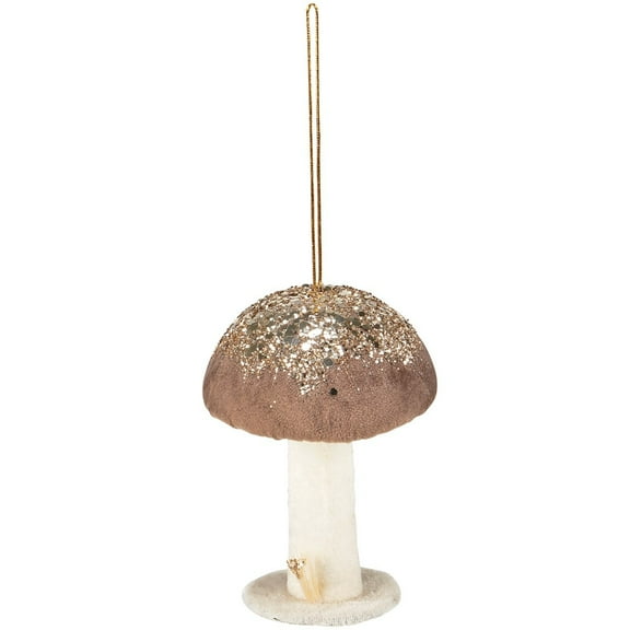 Primitives by Kathy Glitter Mushroom Ornament