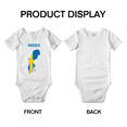 thumbnail image 3 of Sweden Map Flag Baby Rompers Baby Clothes (White, 3-6 Months), 3 of 5