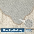 thumbnail image 7 of FairOnly Beige Flounce Solid Non Slip Washable 5'x7'Area Rug Plush Ruffled Border Ultra Thin&Soft Indoor Rug for Living Room& Minimalist Spaces, 7 of 7