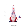 thumbnail image 3 of Nkmbld 4th of July Patriotic Gnomes Decorations Handmade Plush Gnomes Table Decorations Farmhouse Tiered Tray Decorations for Kitchen Desk Table Shelf Decor, 3 of 8