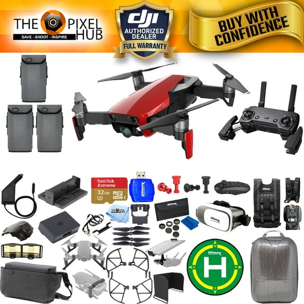 DJI Mavic Air Fly More Combo Flame Red EXTREME ACCESSORY BUNDLE W