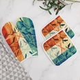 thumbnail image 5 of Watercolor Bird Oven And Pot Holders Sets, Heat Resistant Pads Kitchen Decor for Cooking Baking BBQ Grilling, Christmas Kitchen Gifts, 5 of 6