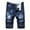 Dark Blue, variant on DDAPJ pyju Ripped Frayed Jean Shorts for Men,Mens Denim Shorts Slim Fit Straight Leg Shorts Distressed Moto Biker Jean Shorts