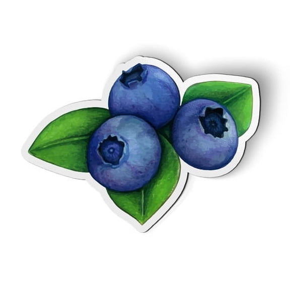 Blueberries Cute - 5" Magnet for Car Locker Refrigerator