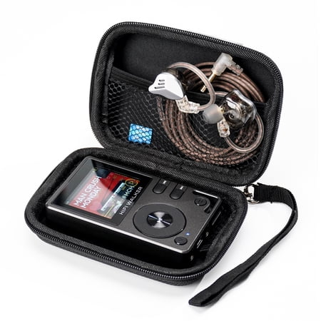 HIFI WALKER EVA Hard Shell Protective Case for H2, H2 Touch and G7 HiFi MP3 Player, Shockproof Portable Carrying Bag with Accessory Pocket, Black (Case Only)